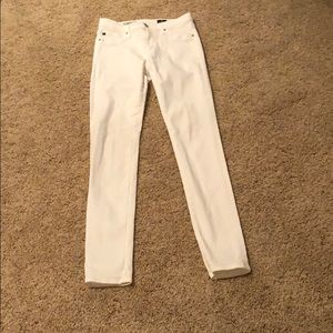 AG white skinny jeans
